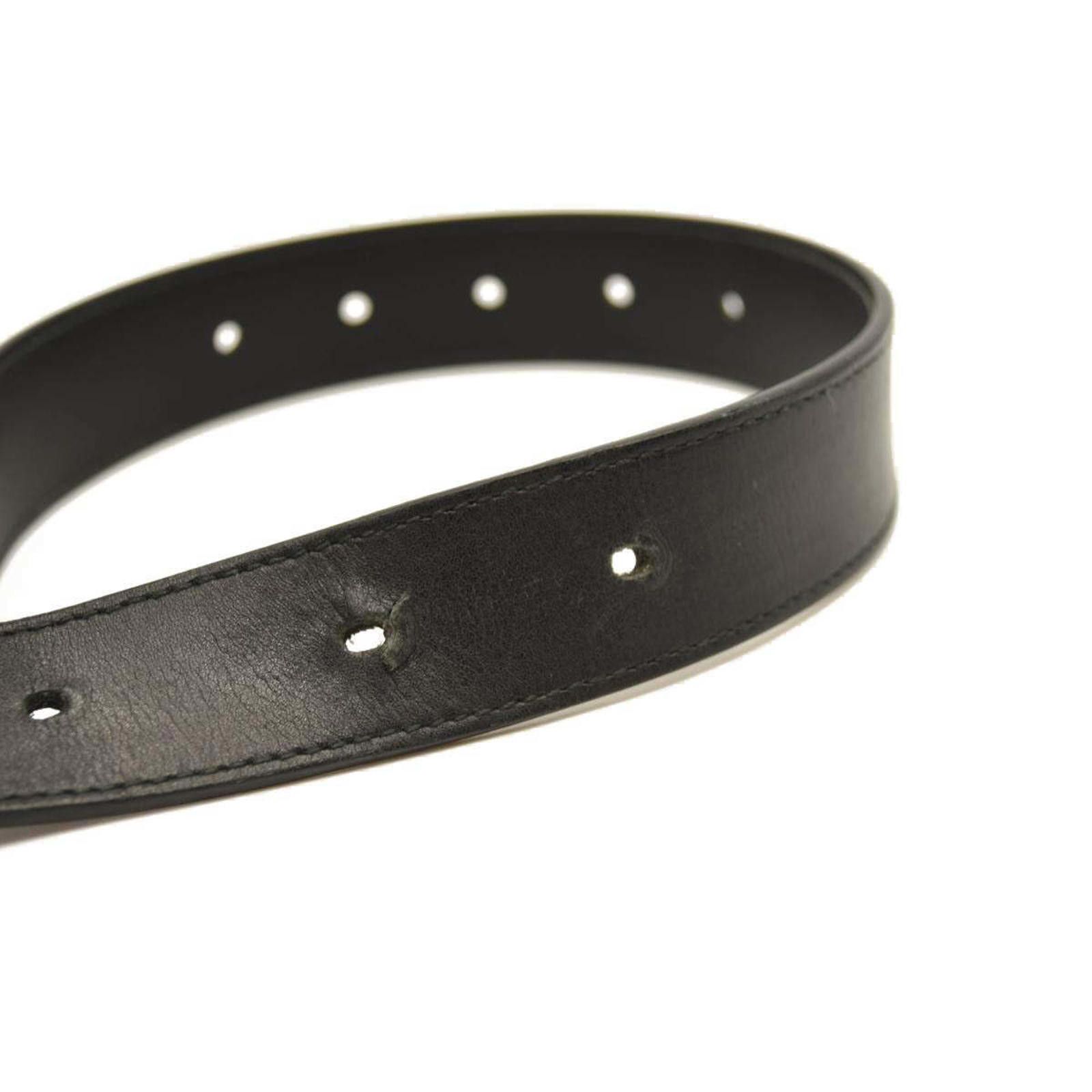 Gucci GUCCI Calfskin Double G 20mm Belt 100 40 Black Size ONE SIZE - 8 Thumbnail