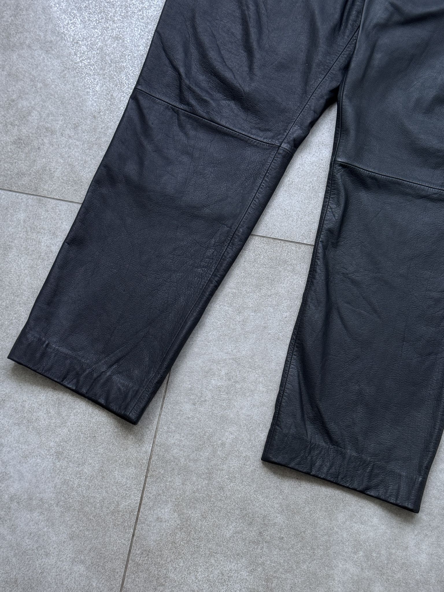 Other Vintage Real Leather Black Pants Size US 40 / EU 56 - 5 Thumbnail