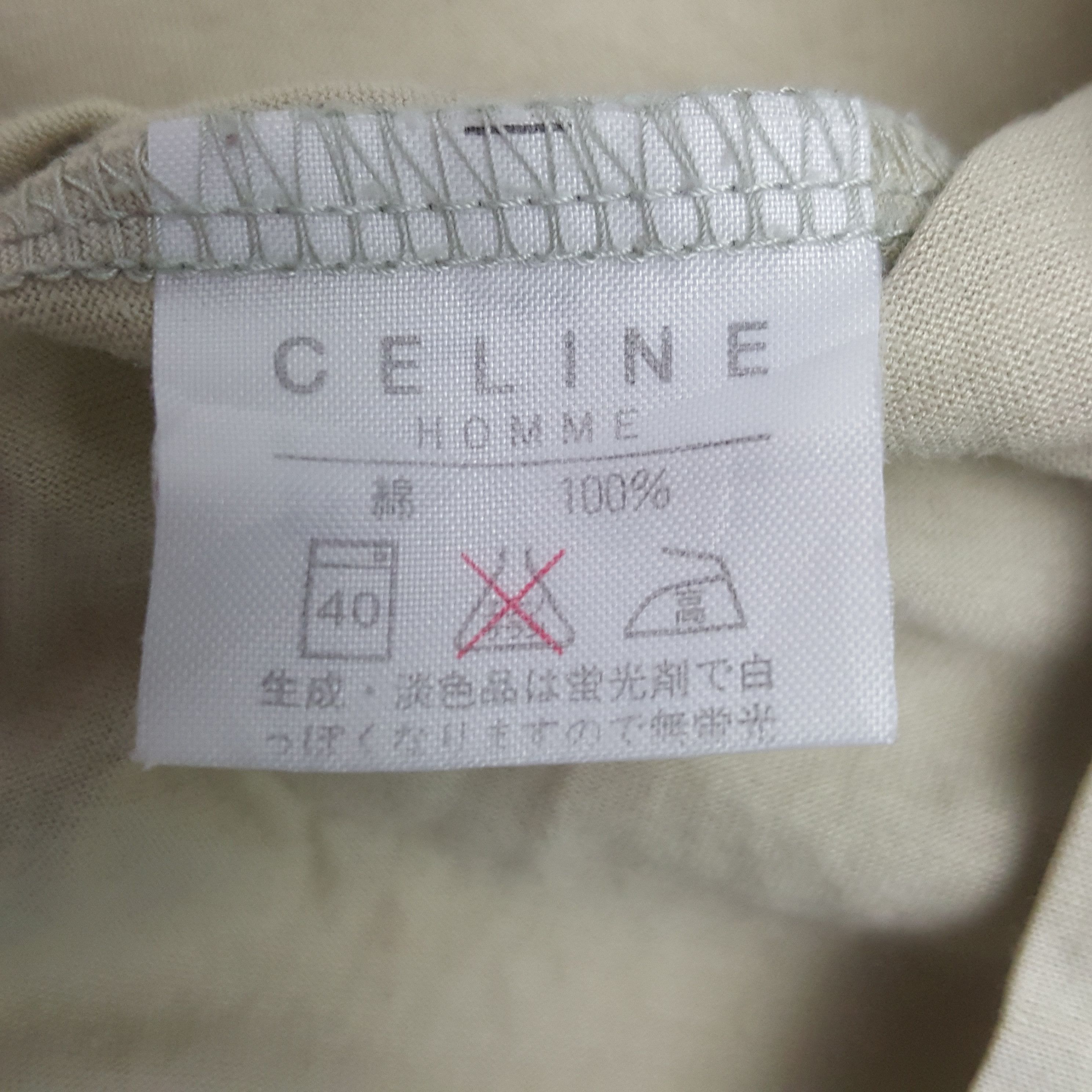 Celine × Vintage Vintage Celine Homme Italian Brand Plain Tshirt Size US M / EU 48-50 / 2 - 6 Thumbnail