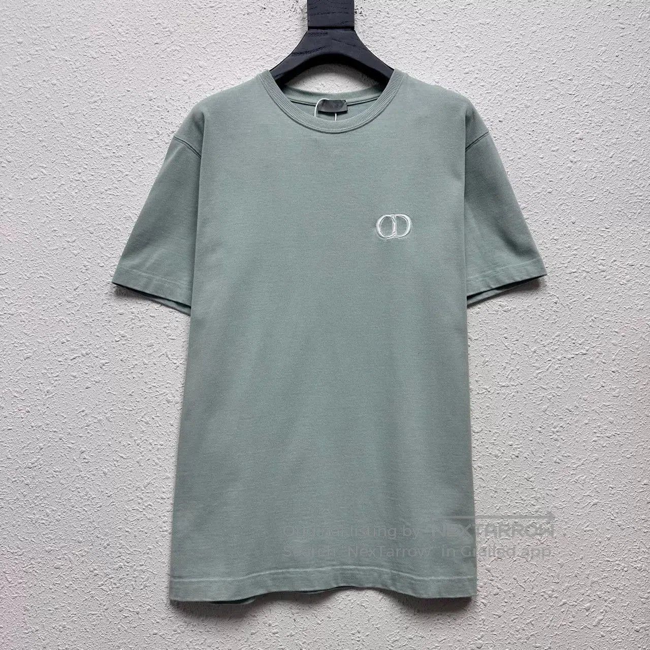Dior dior embroidered logo mint green t-shirt. Size US M / EU 48-50 / 2 - 1 Thumbnail