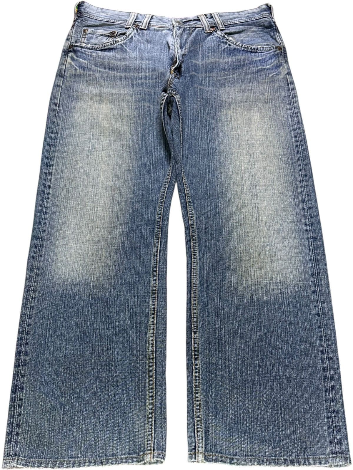 Japanese Brand Vintage Denim Craft Faded Wash Loose Baggy Jeans Size US 36 / EU 52 - 1 Thumbnail