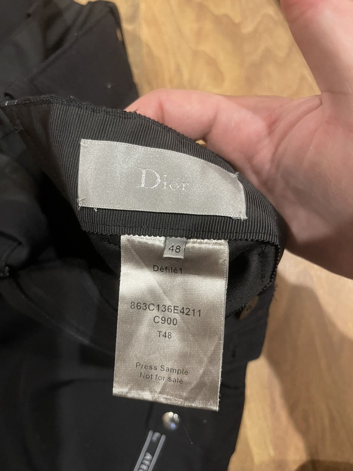 Dior 1/1 SAMPLE! Dior Homme atelier pants kva hedi slimane Size US 34 / EU 50 - 9 Thumbnail