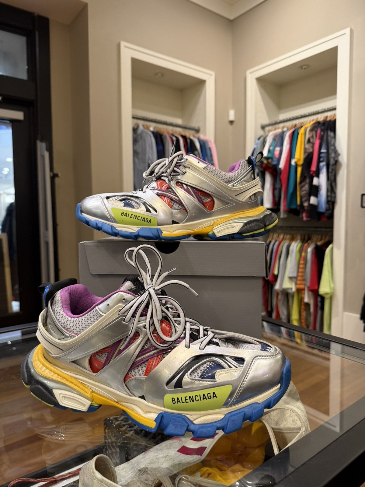 Balenciaga Balenciaga Track -Silver Multicolor Size US 11 / EU 44 - 1 Thumbnail