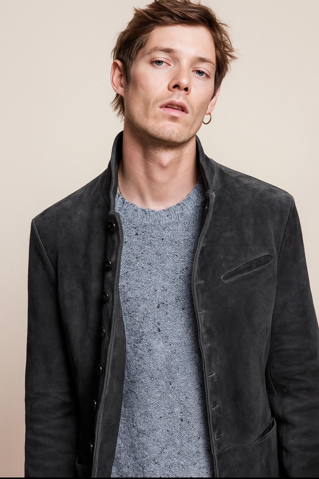 John Varvatos Woodward Multibutton Sheepskin jacket EU 48 usa 38 Size US M / EU 48-50 / 2 - 2 Thumbnail