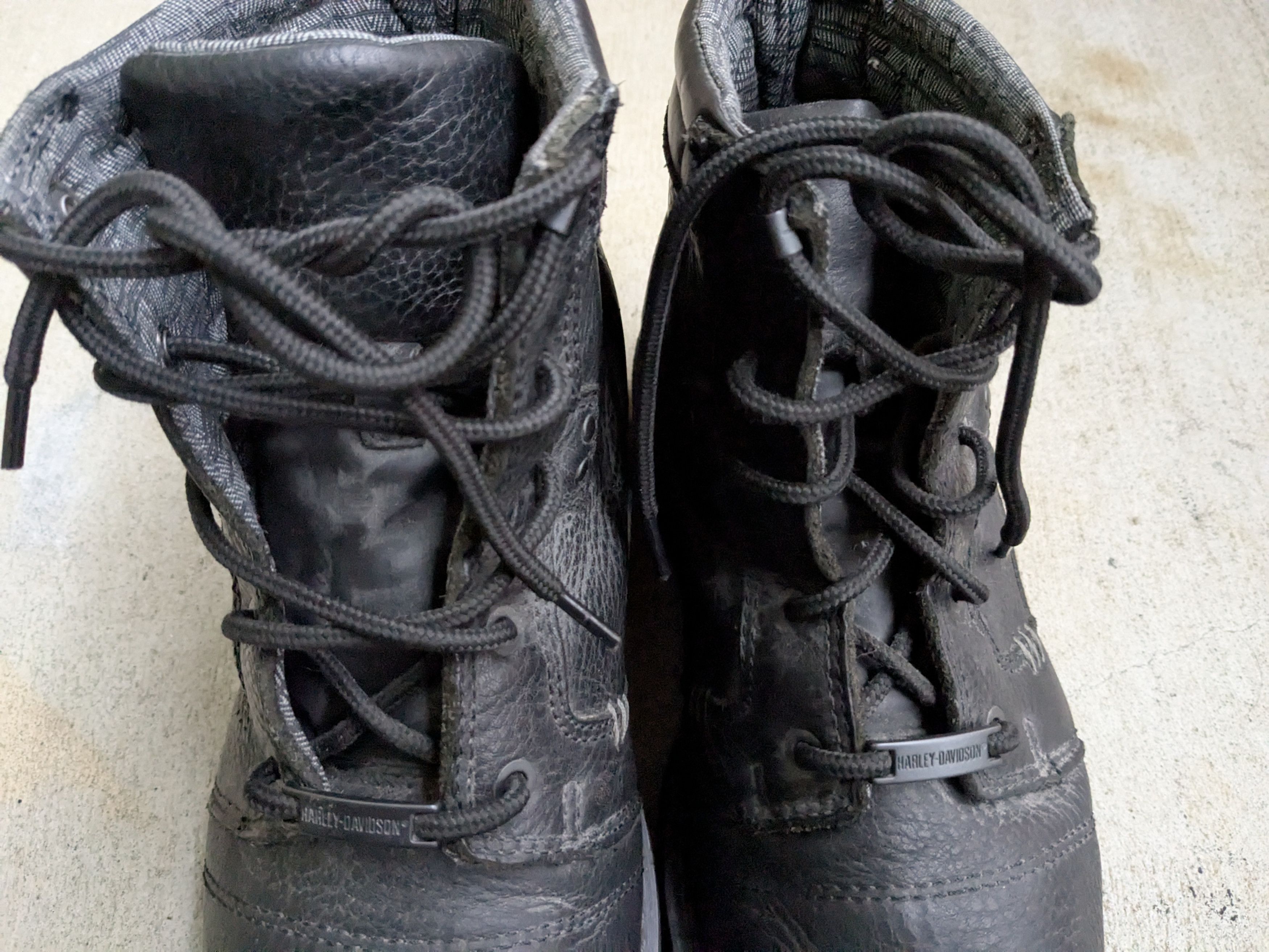Harley Davidson Harley Davidson Motorcycle Boots Black 12 Biker Leather Size US 12 / EU 45 - 2 Thumbnail
