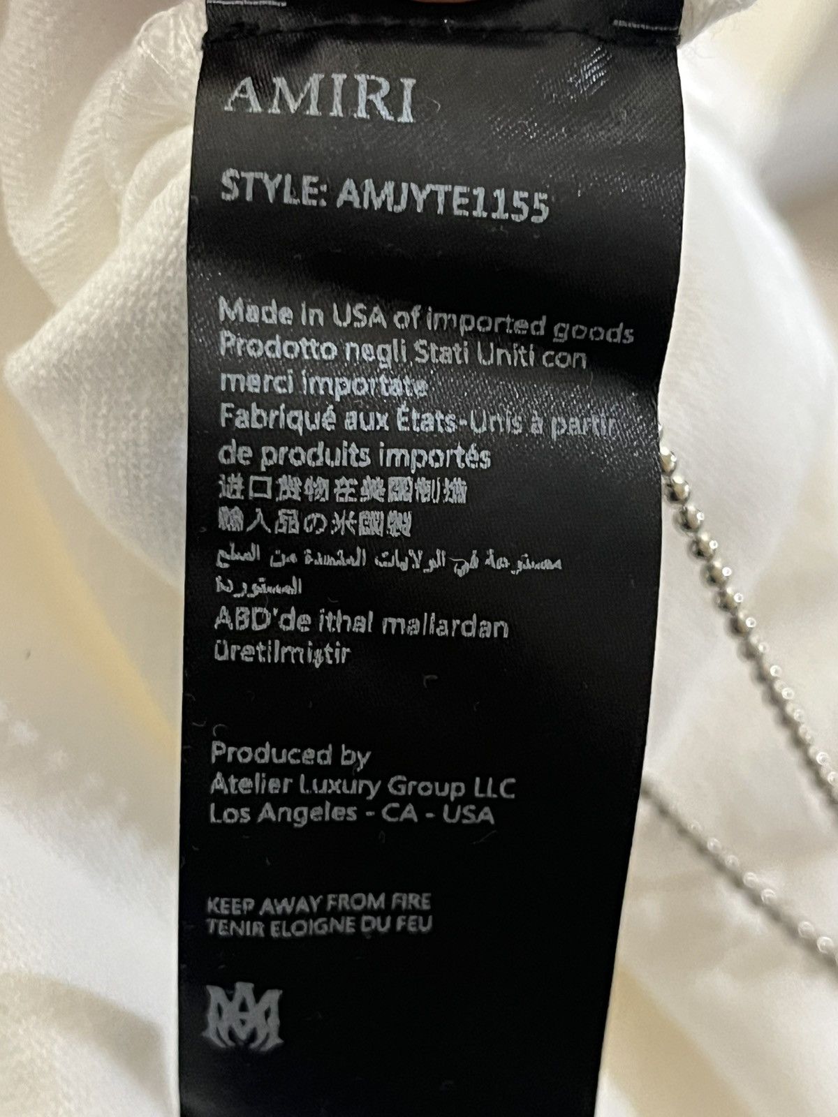 Amiri Amiri Snake Tee Sz XL Size US XL / EU 56 / 4 - 6 Thumbnail