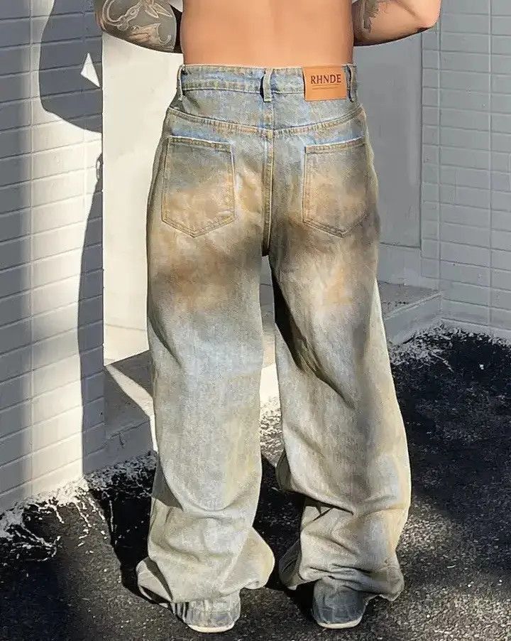 Japanese Brand Ripped Jeans Streetwear Y2k Distressed Vintage Denim Pants Size US 32 / EU 48 - 3 Thumbnail