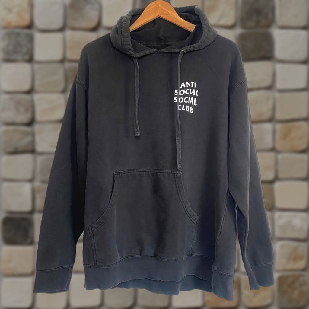 Anti Social Social Club Anti Social Social Club Hoodie Mens L Black Double-Sided SS4500P Graphic Print Hooded Pullover Streetwear Size US L / EU 52-54 / 3 - 1 Thumbnail