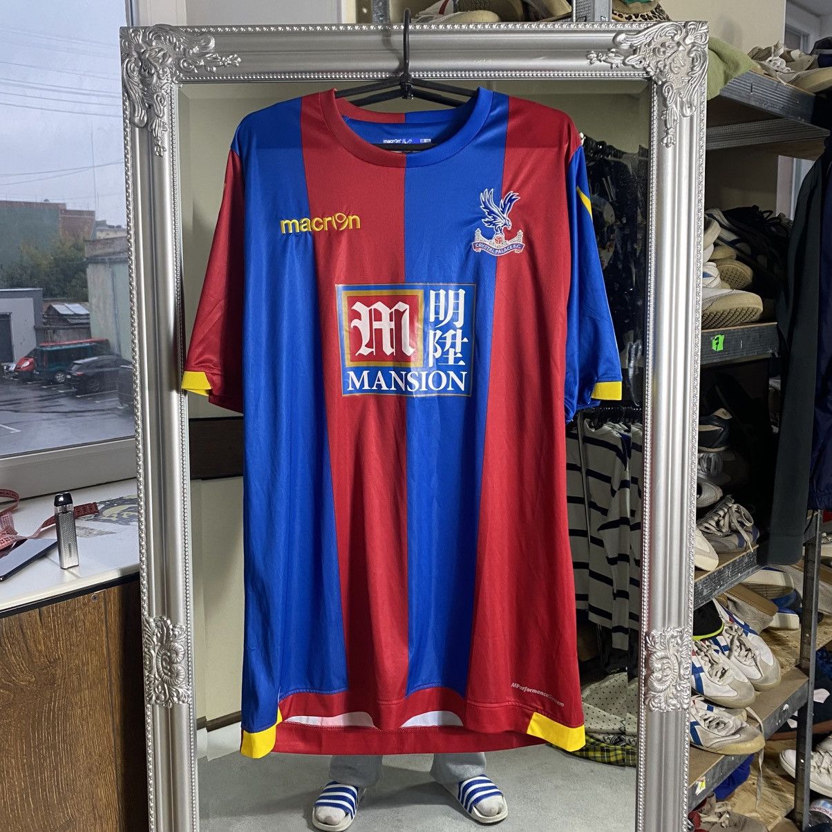 Macron Vintage soccer jersey Crystal Palace size XL rare Size US XL / EU 56 / 4 - 1 Thumbnail