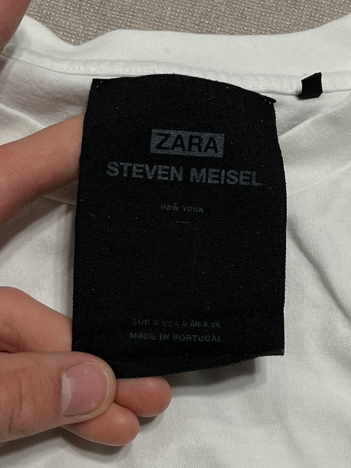 Zara Zara X Steven Meisel Logo Print Mens T shirt White Size S Size US S / EU 44-46 / 1 - 9 Thumbnail