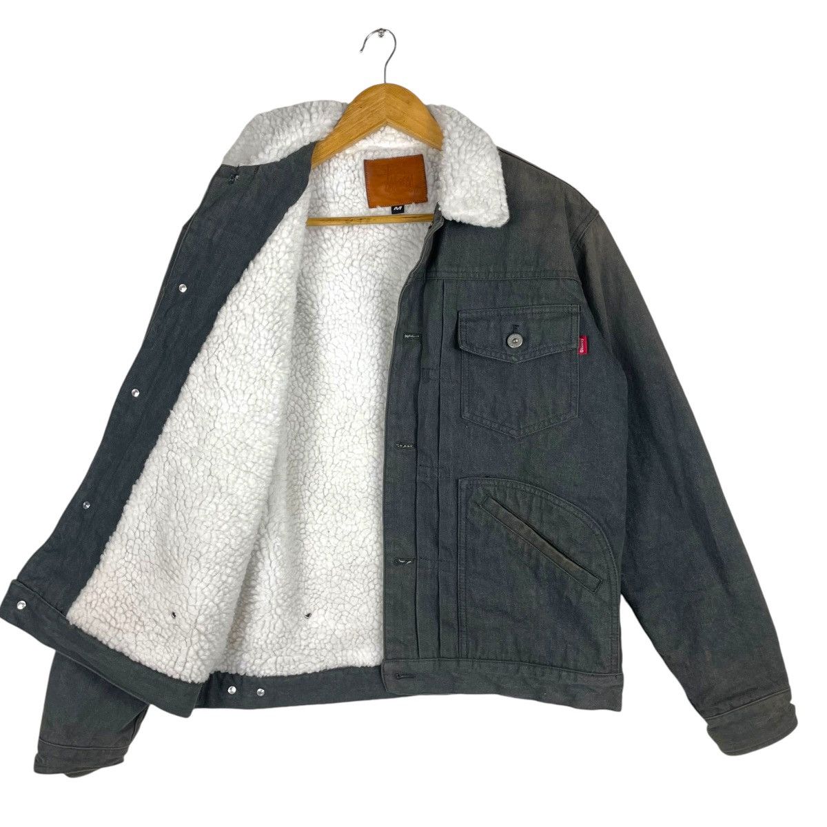💥 STUSSY TRUCKER TYPE 2 SHERPA JACKET