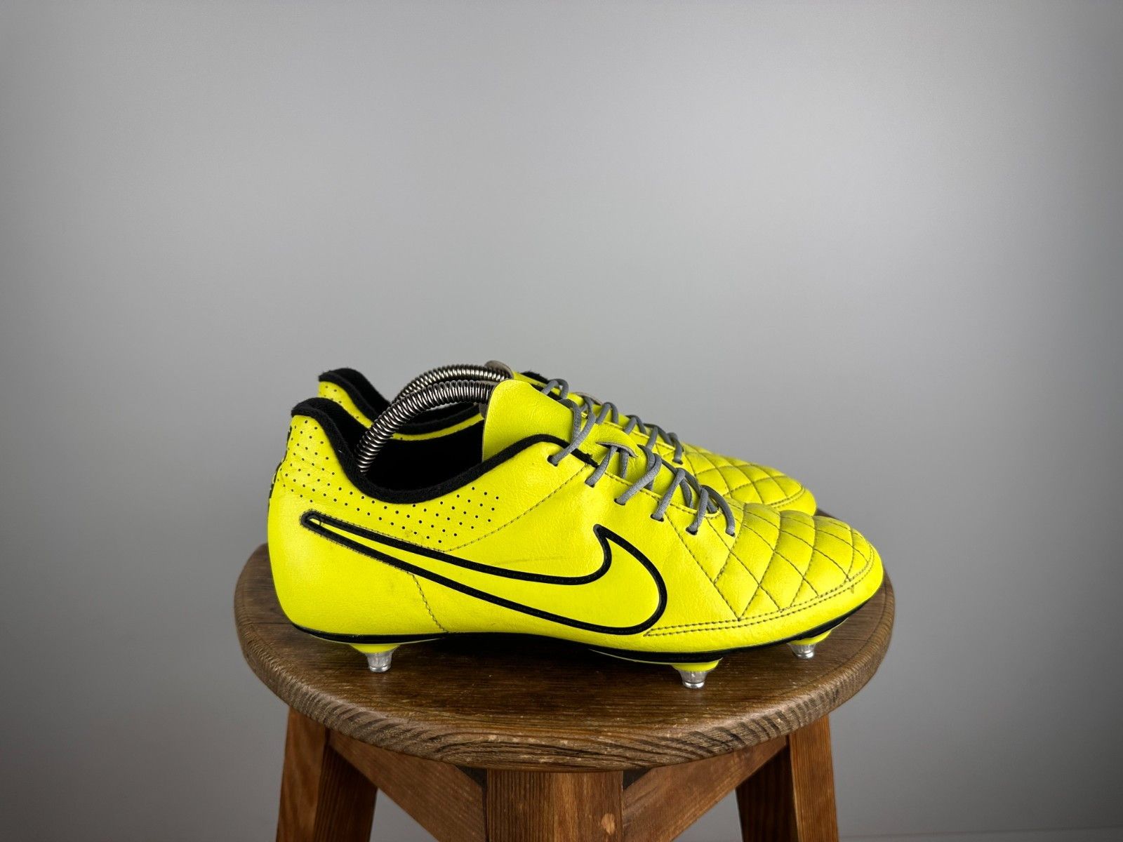 Nike Nike Tiempo Rio II Bootts Soccer Cleats Yellow Mens Size US7 Size US 7 / EU 40 - 4 Thumbnail