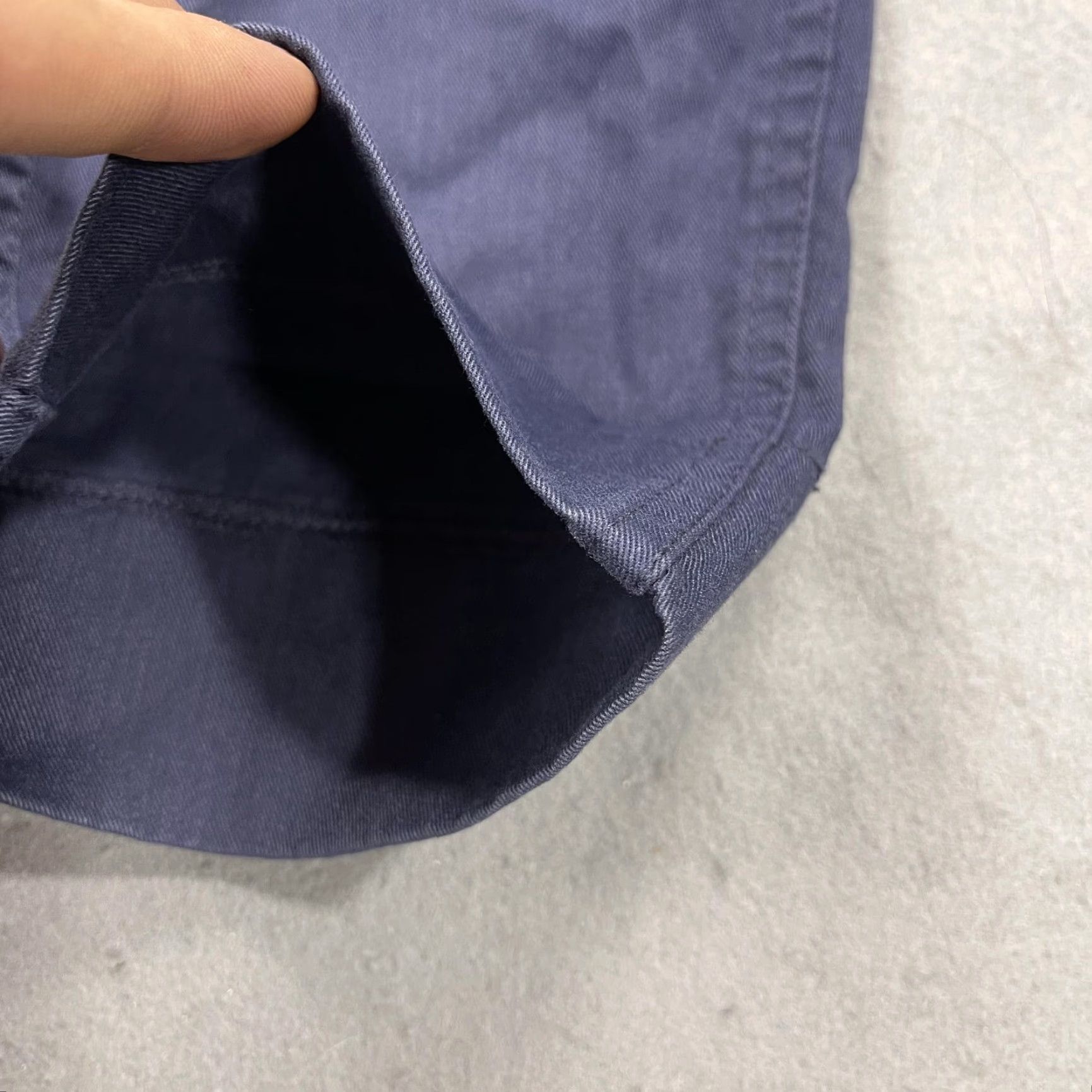 Vintage Beams Cat's Paw Work Clothing Mens Canvas Chino Pants Blue W28 28x24 Straight Pockets Logo Front Zip Casual Workwear Shirts? Size US 28 / EU 44 - 4 Thumbnail