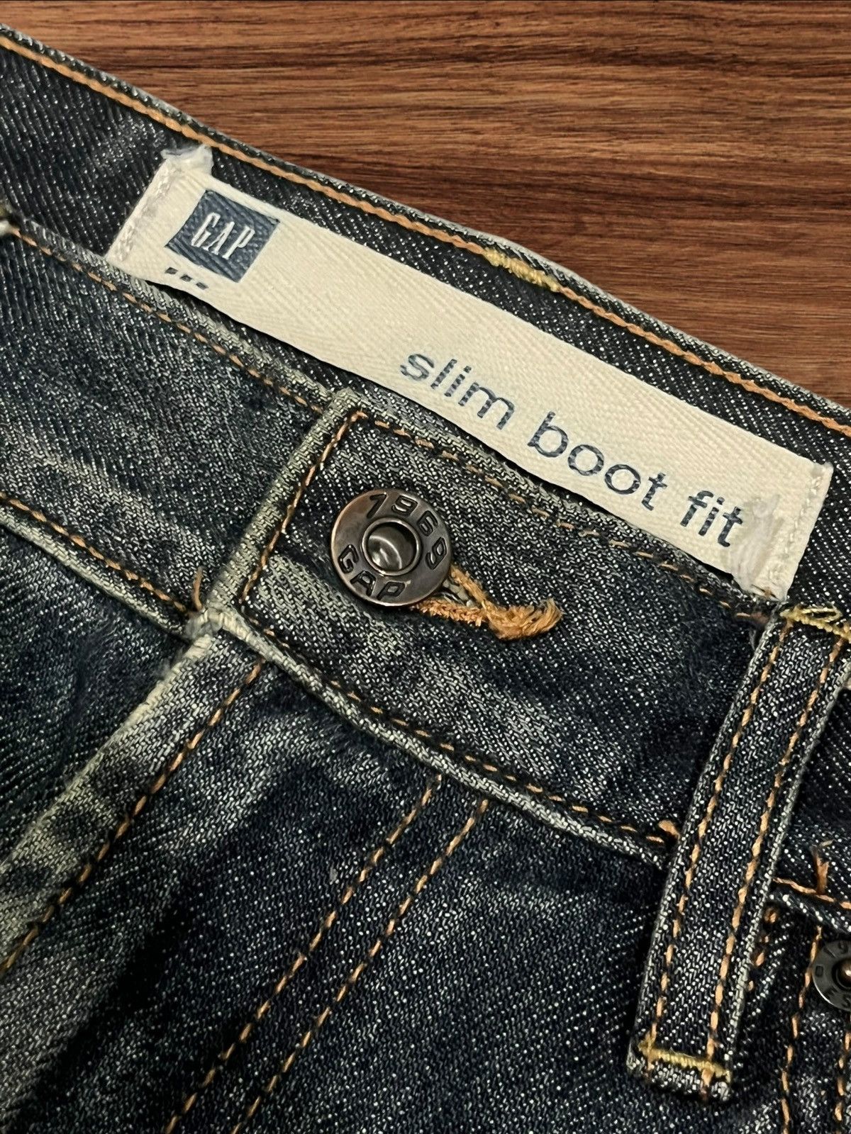If Six Was Nine × Japanese Brand × Le Grande Bleu (L.G.B.) ⚡️Flare⚡️Vintage Gap Slim Boot Fit Faded Mud Washed Jeans Size US 33 - 6 Thumbnail