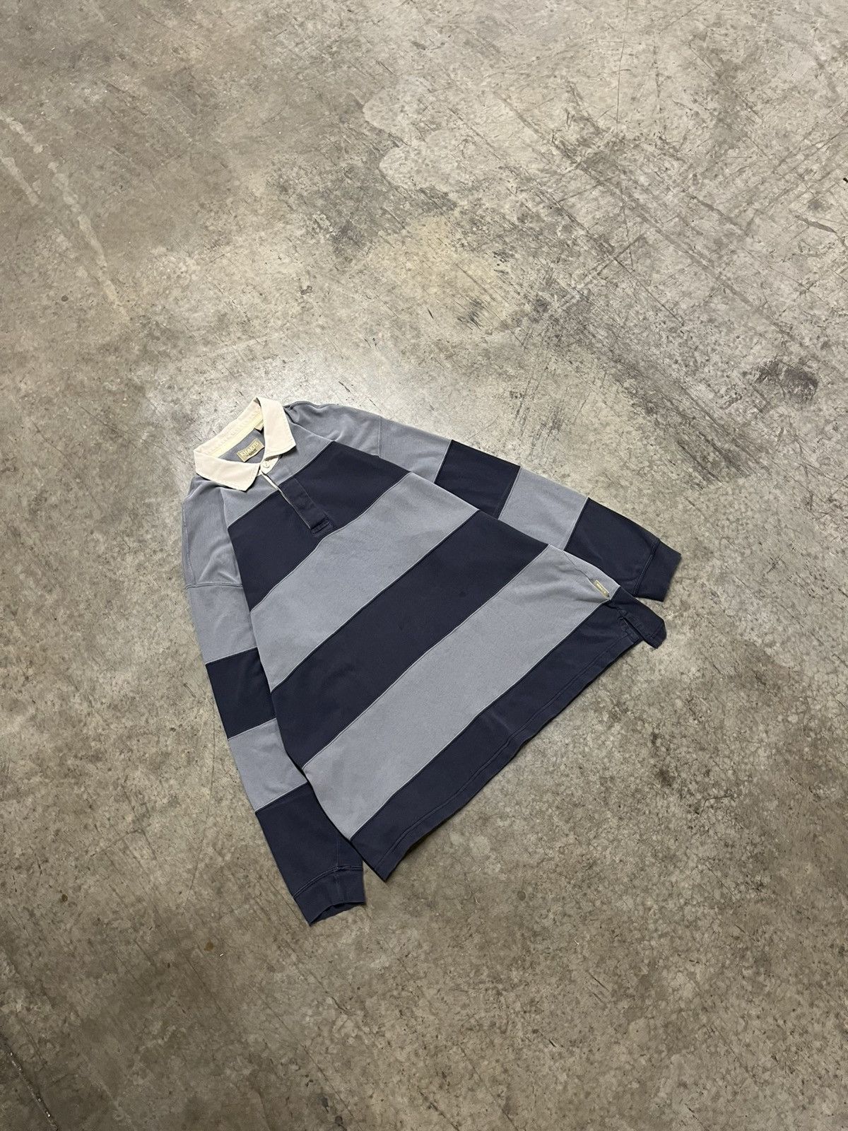 Polo Ralph Lauren × Vintage Rugby vintage stripped polo style longsleeve rare preppy Size US XL / EU 56 / 4 - 2 Thumbnail