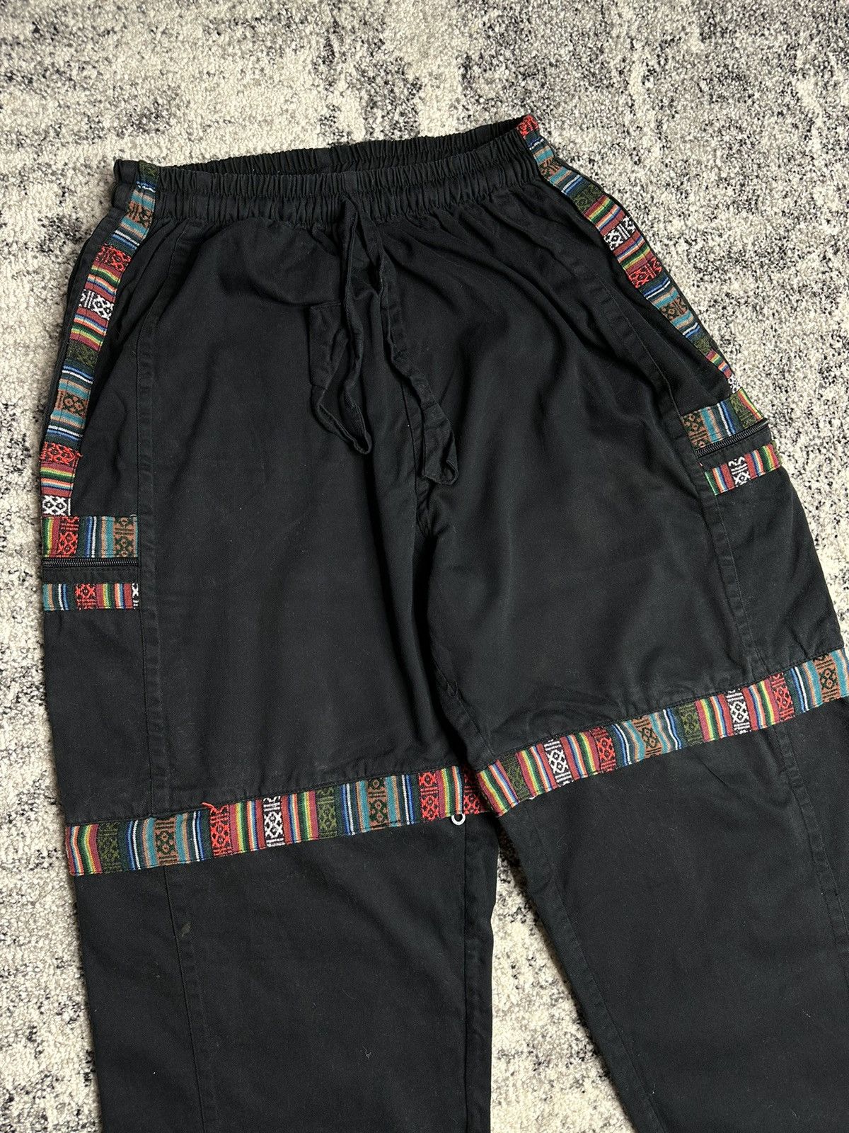 Vintage Vintage StreetWear Japan Style 2 in 1 Pants Shorts Y2k Rare Size US 33 - 2 Thumbnail