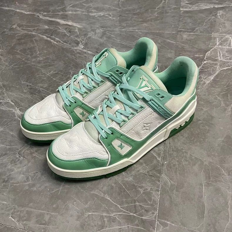 Louis Vuitton Louis Vuitton Trainer Green Sneakers - dmc Size US 9.5 / EU 42-43 - 1 Thumbnail