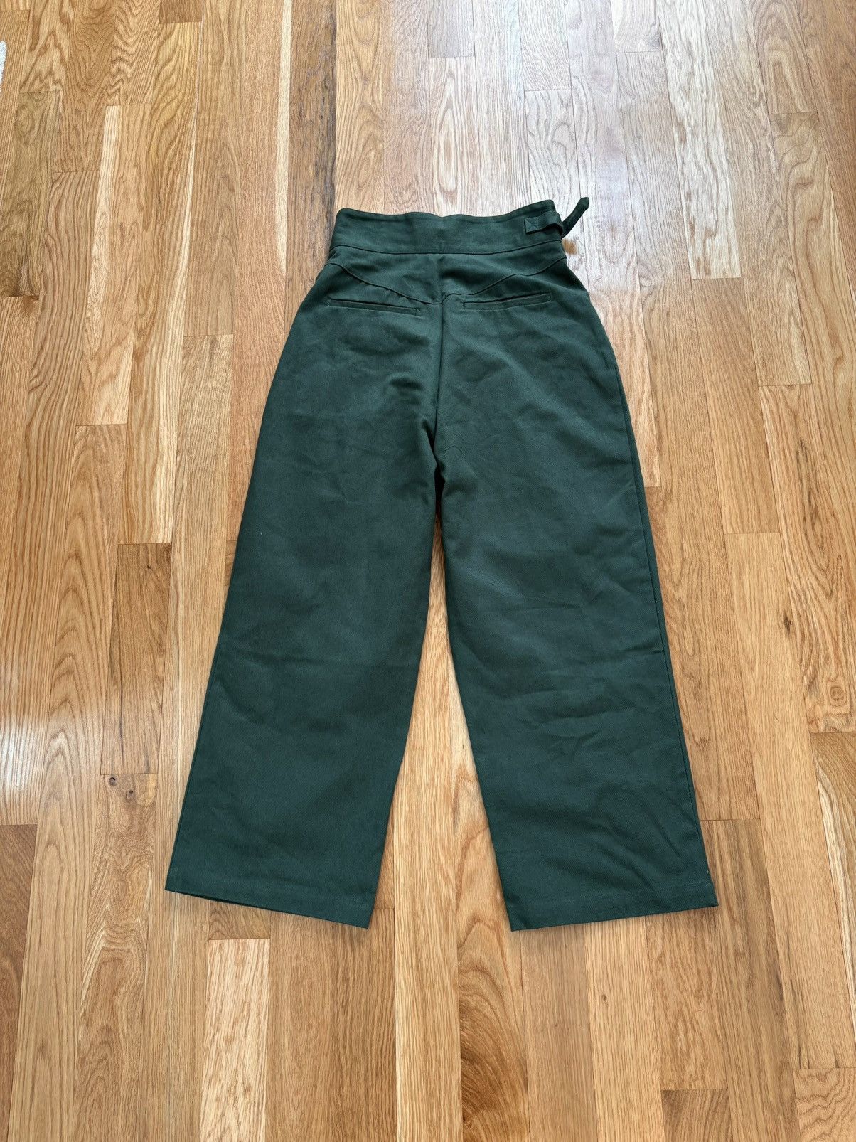 Pieces Uniques Pieces Uniques Le Pantalon Qwan Pleated Pants Gurkha M 32x32 Size US 32 / EU 48 - 3 Thumbnail