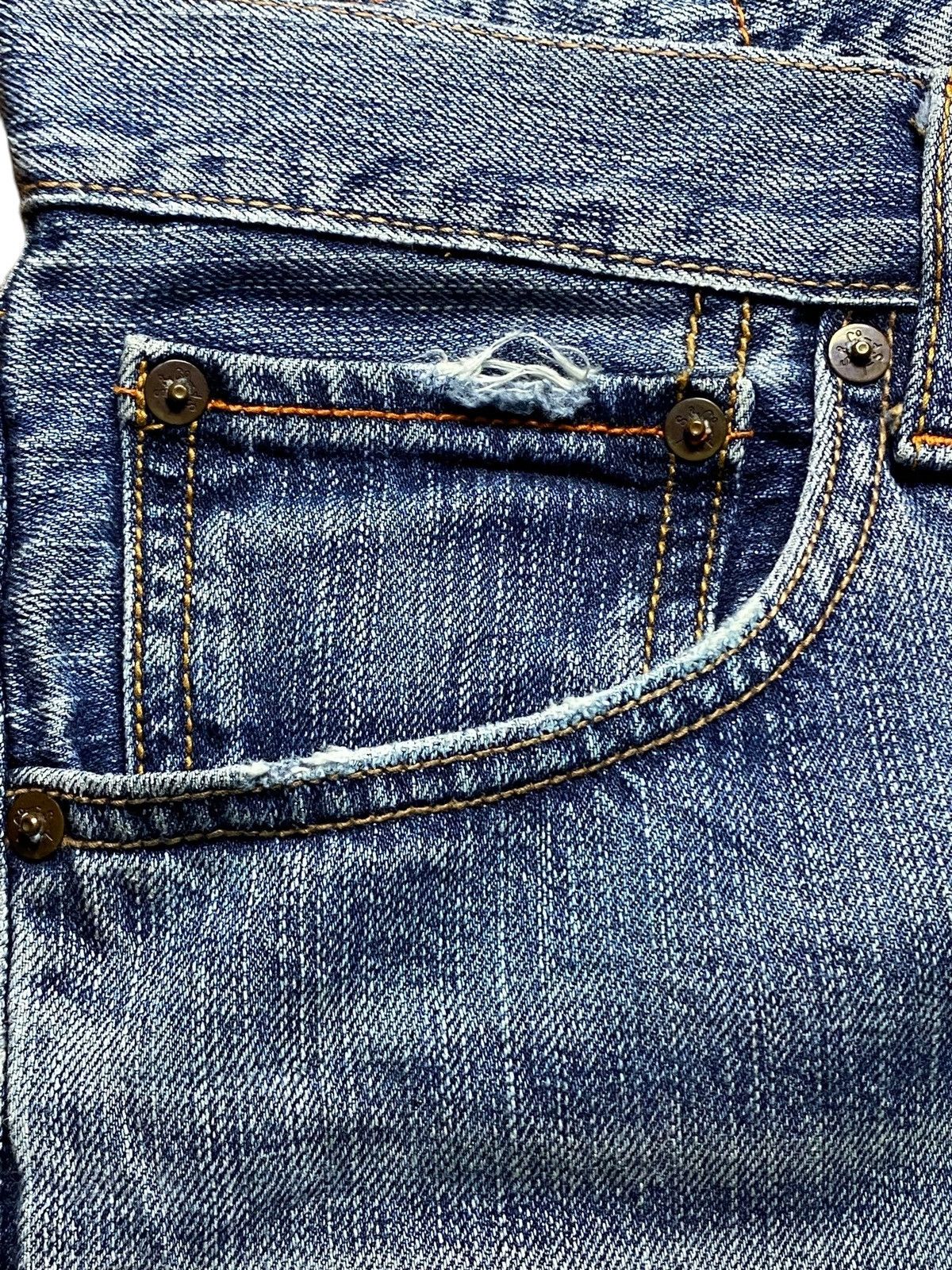 Levi's Vintage Clothing Vintage Levis 503 Denim Distressed Short Jeans Size US 34 / EU 50 - 7 Thumbnail
