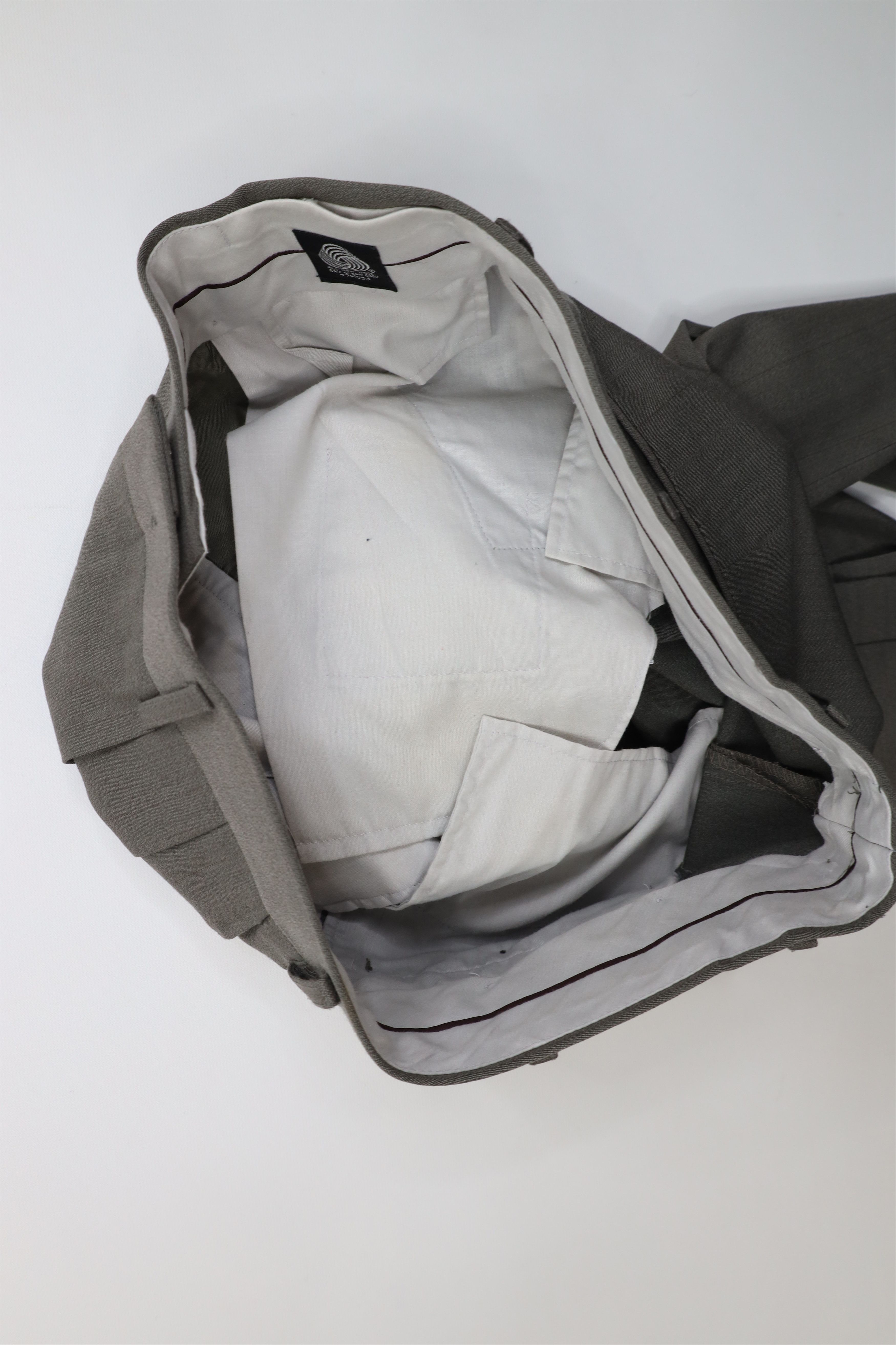 Vintage Vintage 90s Streetwear Wool Knit Wide Leg Chino Pants Gray Size US 34 / EU 50 - 9 Thumbnail
