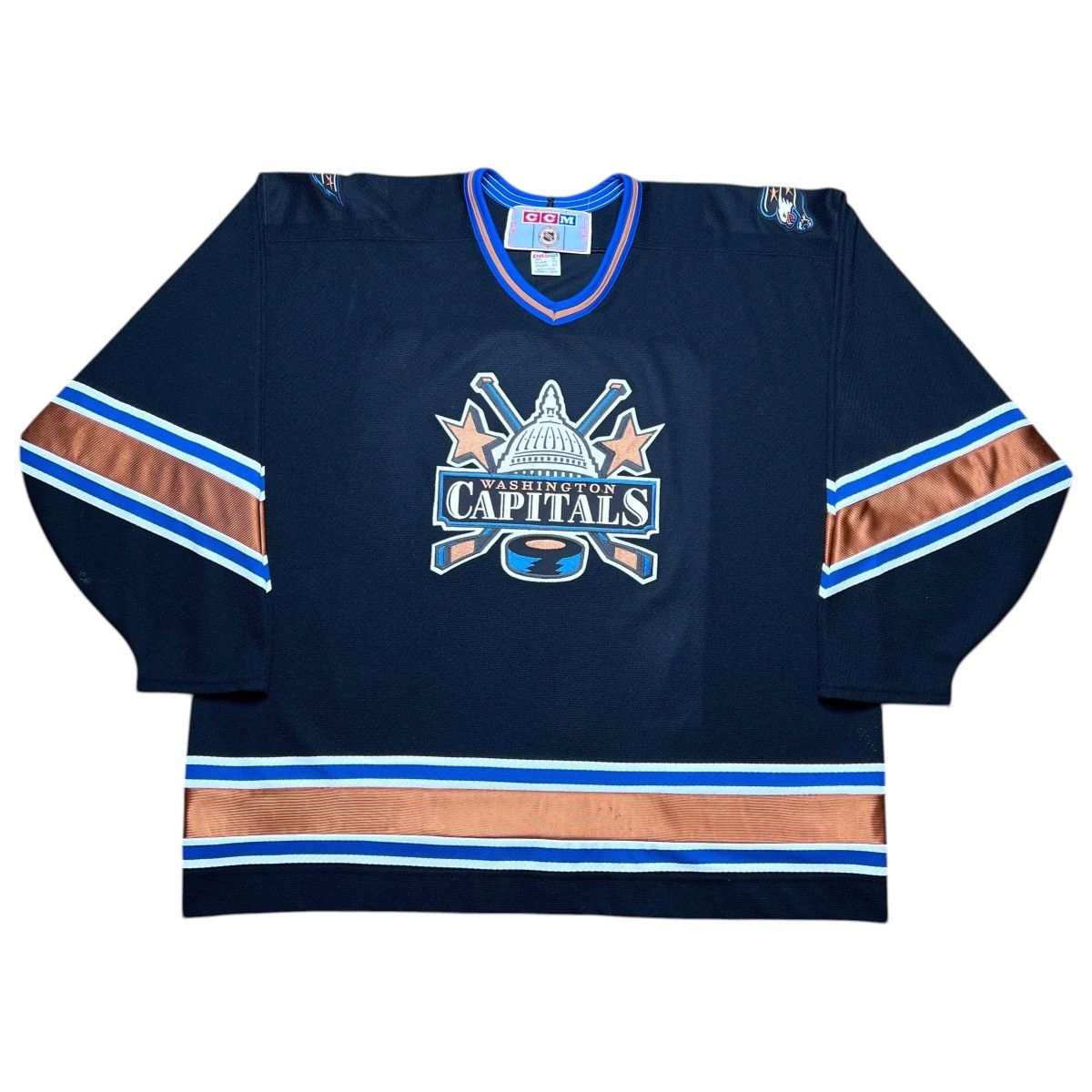 Ccm Vintage NHL Washington Capitals Alternate CCM Hockey Jersey Size US XXL / EU 58 / 5 - 1 Thumbnail