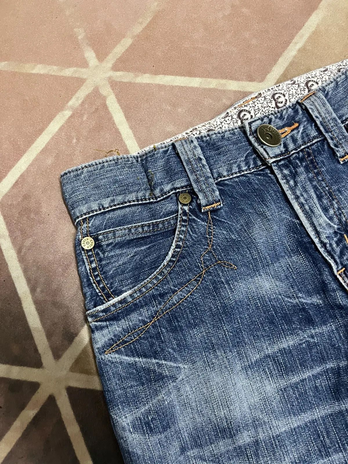 Edwin Edwin Crazy Faded Jeans Size US 29 - 7 Thumbnail