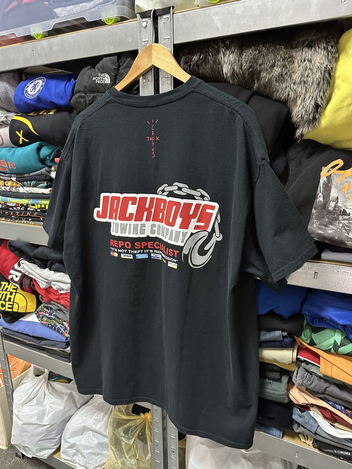 Travis Scott Travis Scott Cactus Jack T-Shirt Jackboys Rare Black Tee Size US XL / EU 56 / 4 - 8 Thumbnail