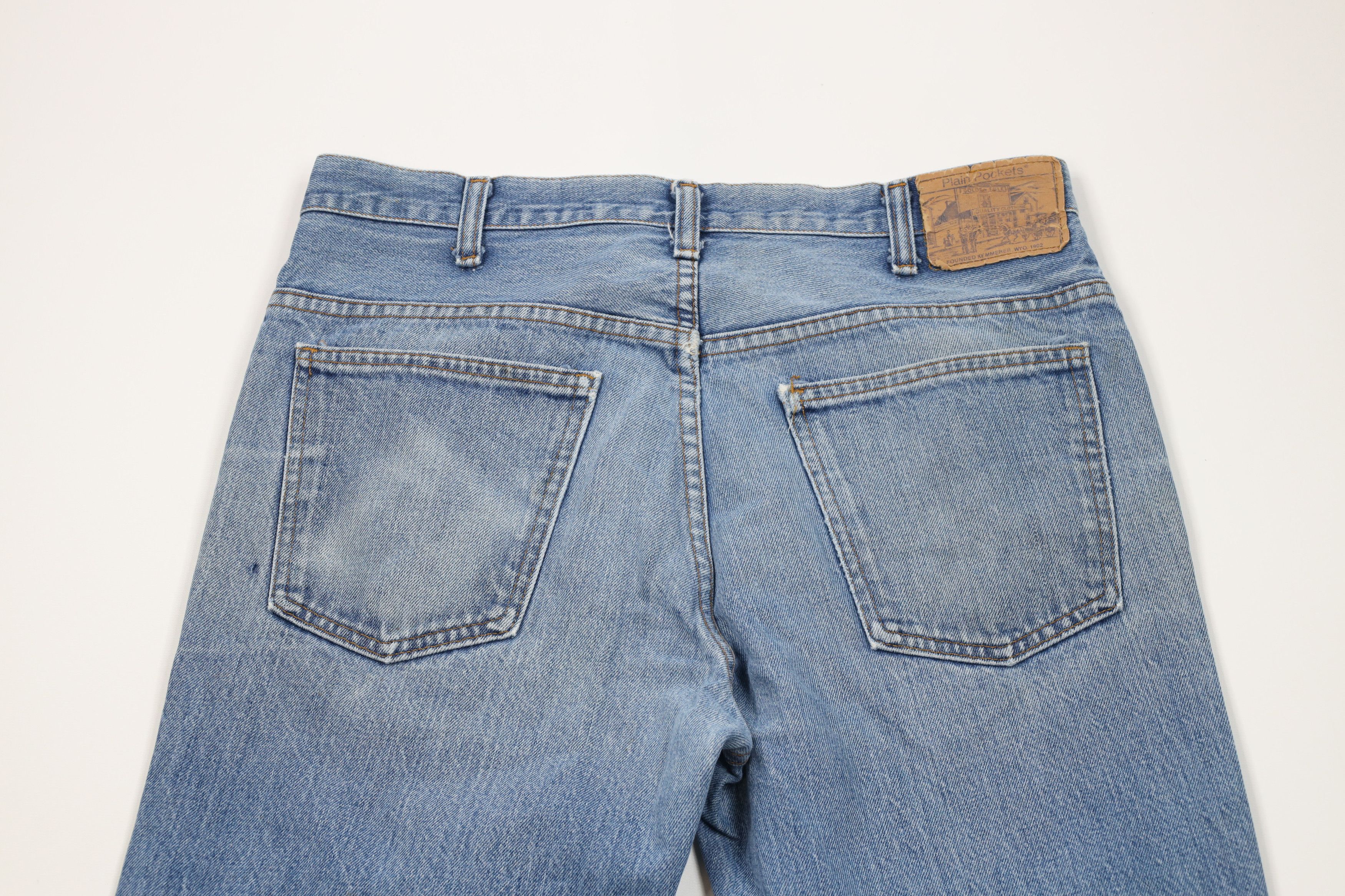 Vintage Vintage 70s Streetwear Straight Leg Denim Jeans Blue Cotton Size US 32 / EU 48 - 13 Thumbnail
