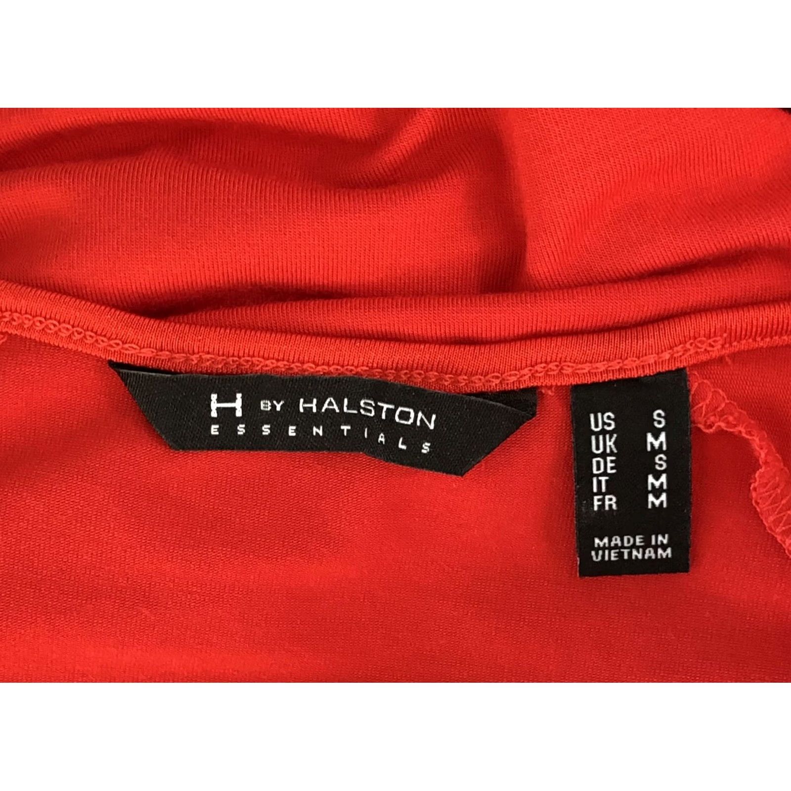Vintage Halston T-Shirt Dress Halston long tee top S red short sleeve roundneck stretch modal Shirt Womens XS? Size S / US 4 / IT 40 - 4 Thumbnail