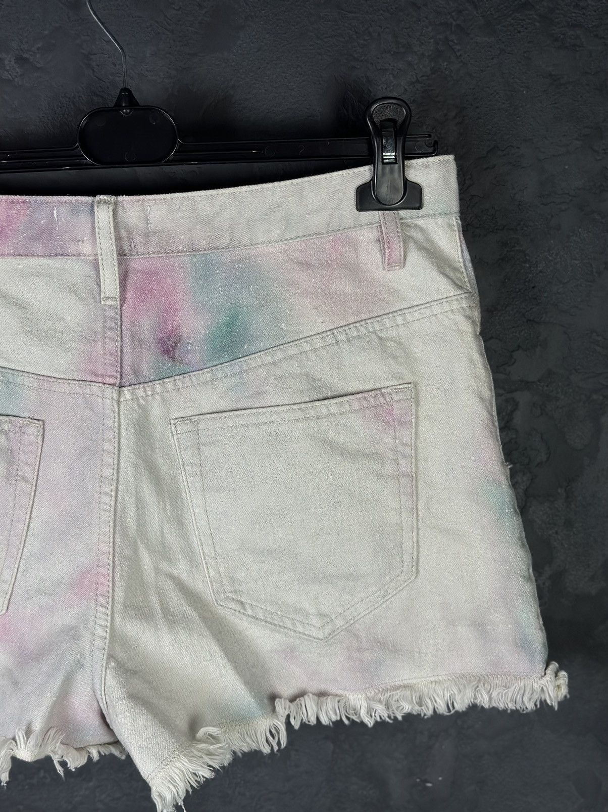 Isabel Marant × Isabel Marant Etoile Isabel Marant Étoile Lesiabb Tie-Dye Denim Short Size 25" / US 0 / IT 36 - 8 Thumbnail