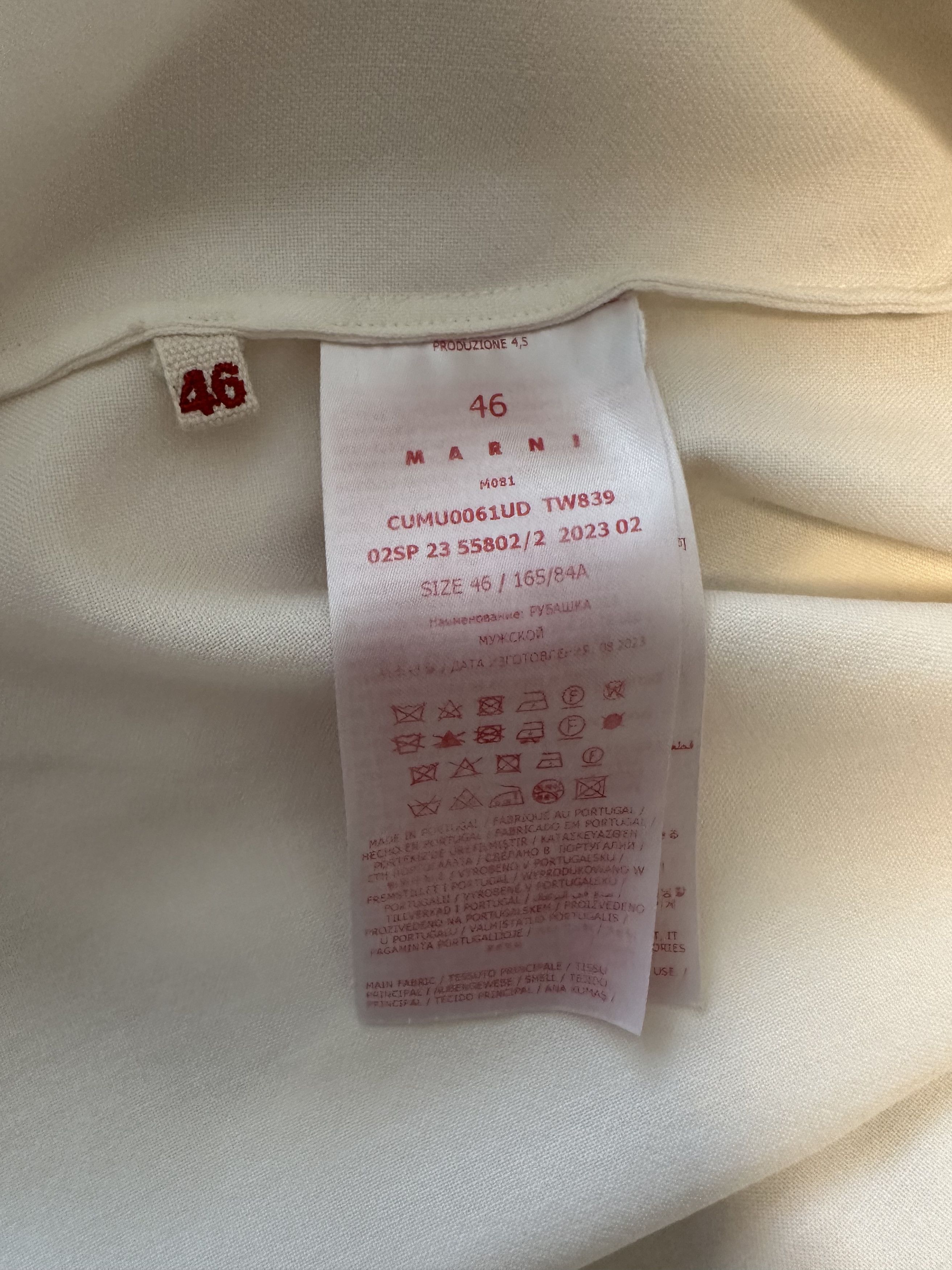 Marni Tropical Wool Boxy Shirt Size US S / EU 44-46 / 1 - 5 Thumbnail