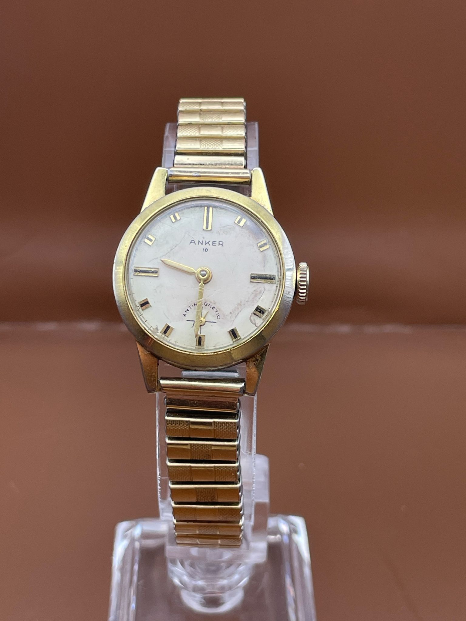 Other Vintage Anker "Diamond tooled" Watch with Fixoflex Bracelet Size ONE SIZE - 1 Thumbnail