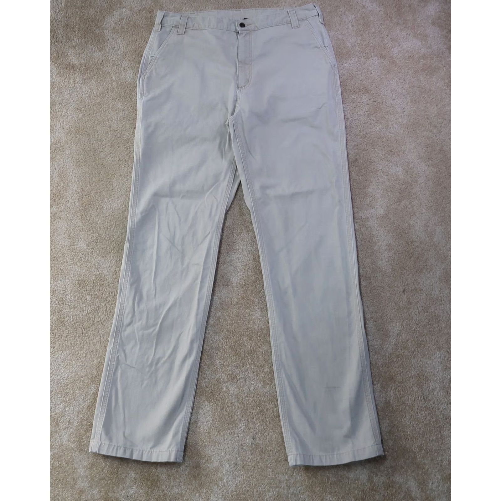 Carhartt VINTAGE Carhartt Pants Mens 38 Beige Relaxed Twill pocket Men 38x36 workwear Size US 38 / EU 54 - 2 Thumbnail