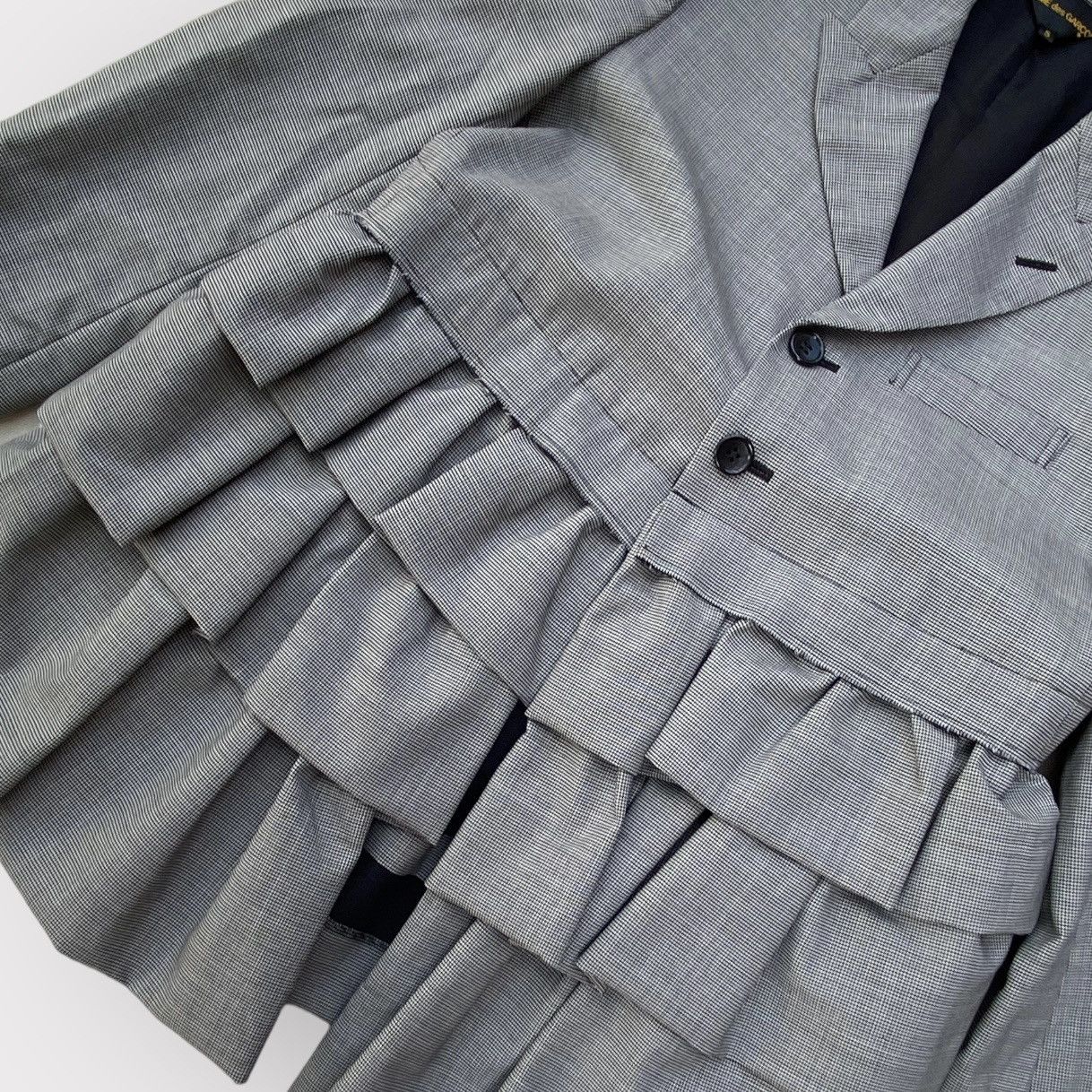 Comme des Garcons SS17 Houndstooth Layers Blazer Size S / US 4 / IT 40 - 2 Thumbnail