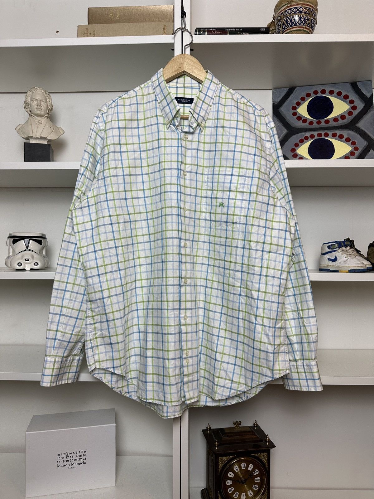 White tartan Burberry shirt
