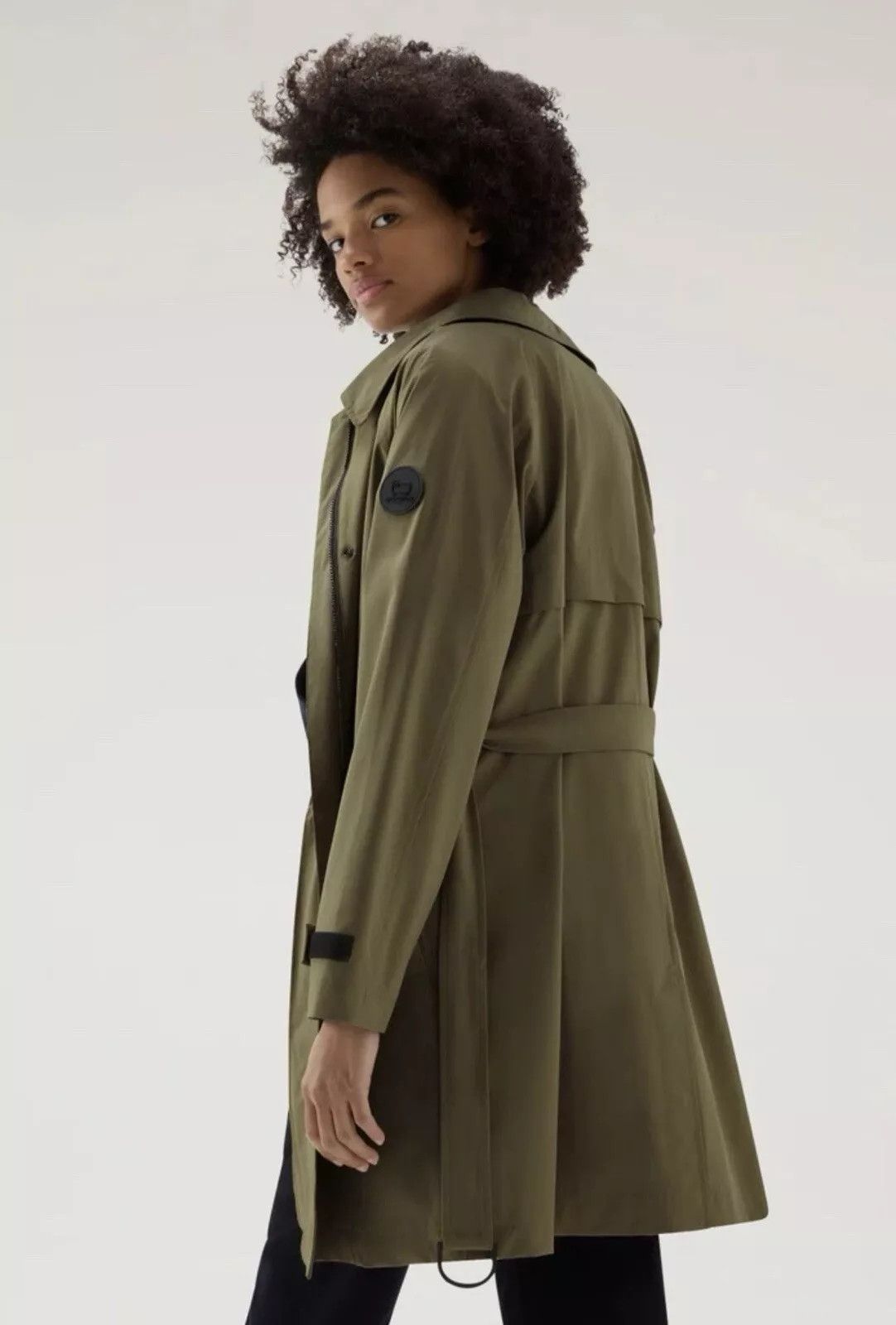 Woolrich Woolen Mills Woolrich Fayette Light Coat Green Membrane Women’s – Size M Size M / US 6-8 / IT 42-44 - 2 Thumbnail