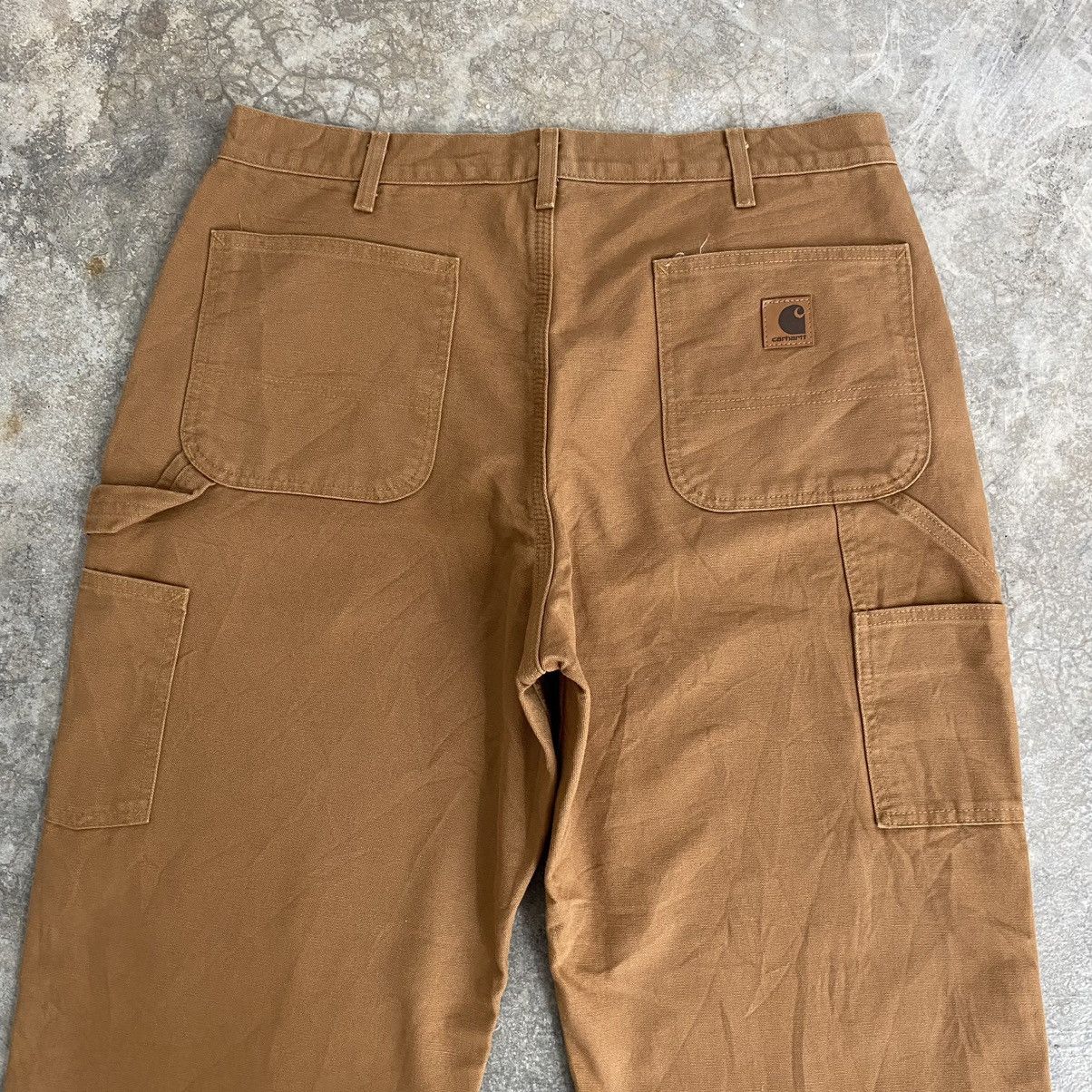 Carhartt Vintage Carhartt Blanket Lined Tan Carpenter Work Pants Size US 36 / EU 52 - 16 Thumbnail
