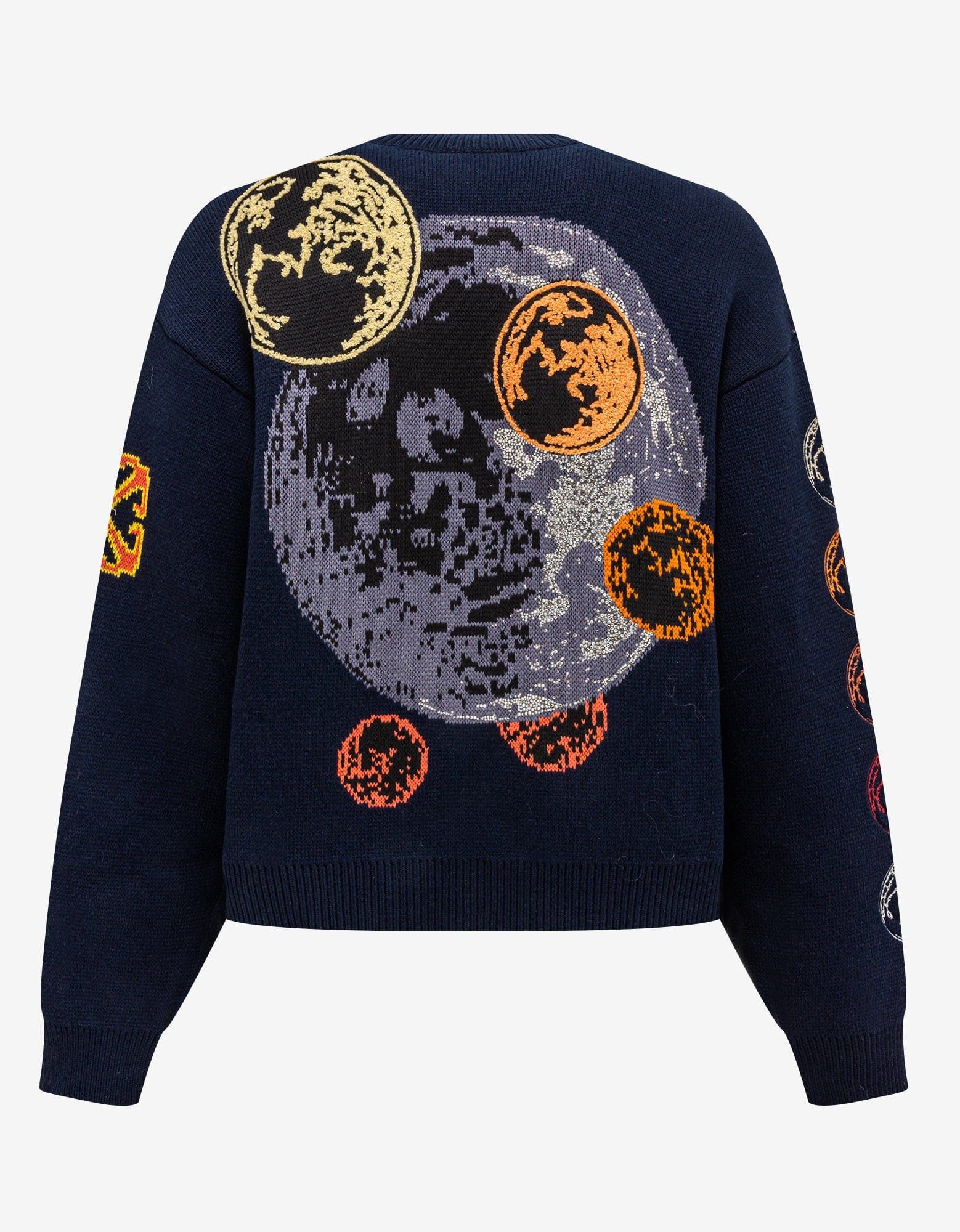 Off-White Blue Moon Phase Varsity Cardigan Size US M / EU 48-50 / 2 - 3 Thumbnail