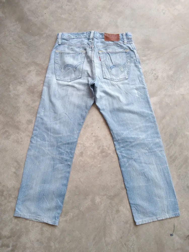 Japanese Brand Vintage Edwin Distressed Jeans 31x29 Size US 31 - 2 Thumbnail