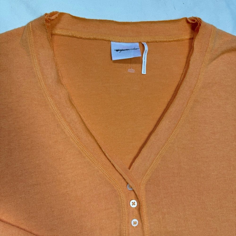 Urban Outfitters New Out From Under Bounce Plush Chloe Button-Up Orange Card Size XS / US 0-2 / IT 36-38 - 6 Thumbnail