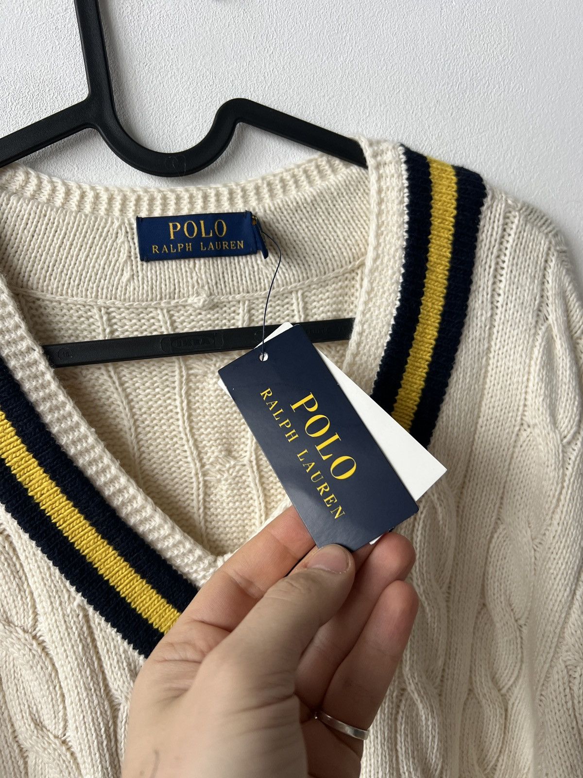 Polo Ralph Lauren NWT Polo Ralph Lauren V-Neck Cricket Jumper Cotton Cashmere Size US M / EU 48-50 / 2 - 7 Thumbnail