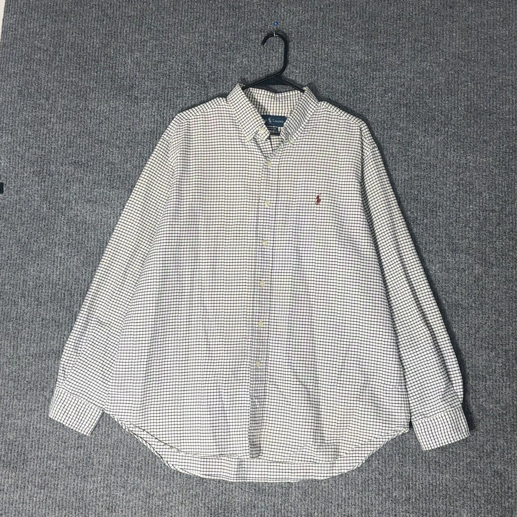 Polo Ralph Lauren Ralph Lauren Button-Down Shirt Mens XL White Blue Classic Fit Checkered Shirts Button-Down Size US XL / EU 56 / 4 - 5 Thumbnail