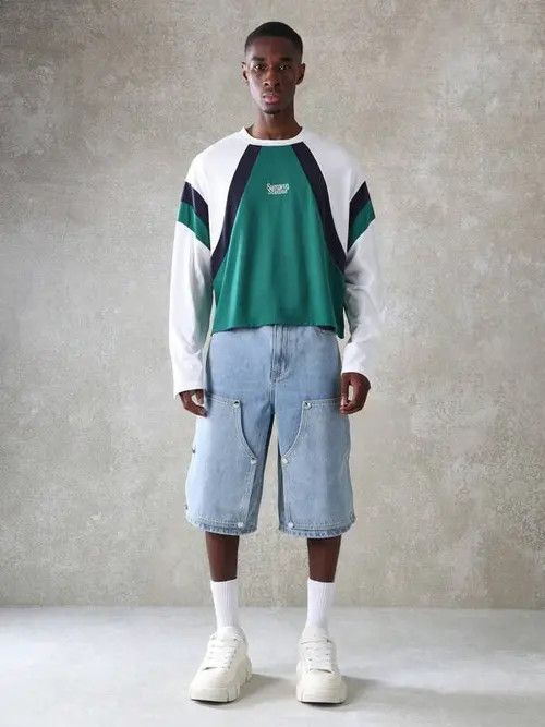 Jean Carpenter Y2k Shorts Jorts Designer Denim Size US 34 / EU 50 - 4 Thumbnail