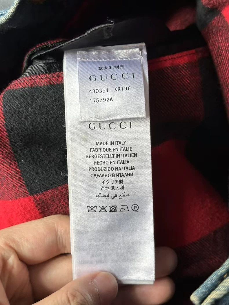 Gucci gucci tiger head denim jacket size 48 Size US M / EU 48-50 / 2 - 7 Thumbnail