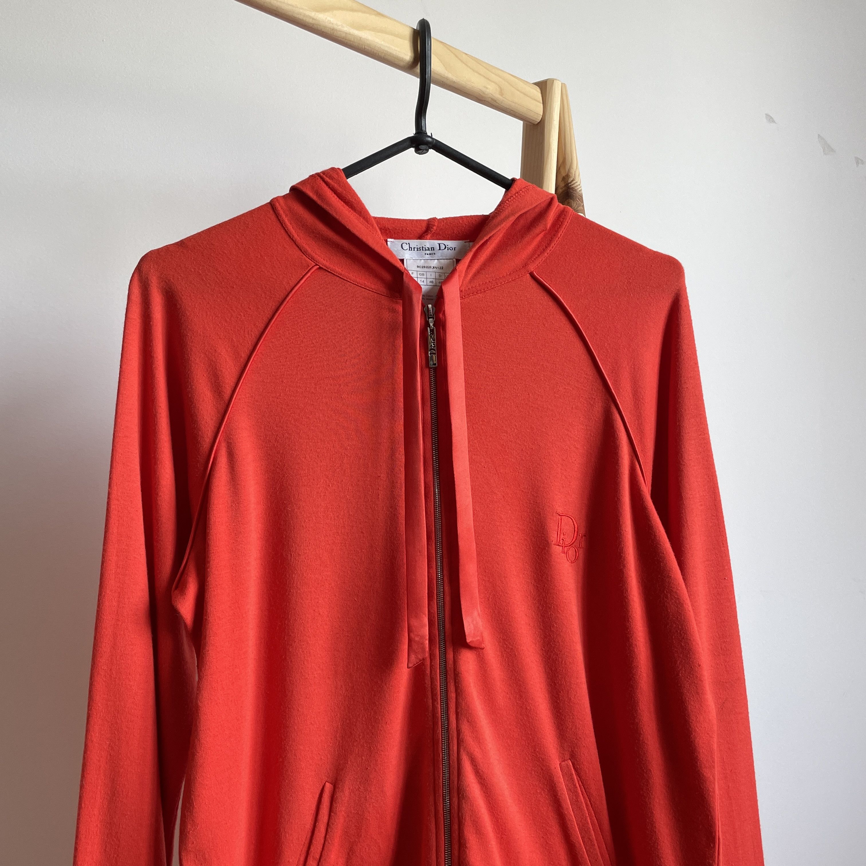 Dior Christian Dior Vintage 90's-00's Womens Zip Hoodie Size L / US 10 / IT 46 - 3 Thumbnail