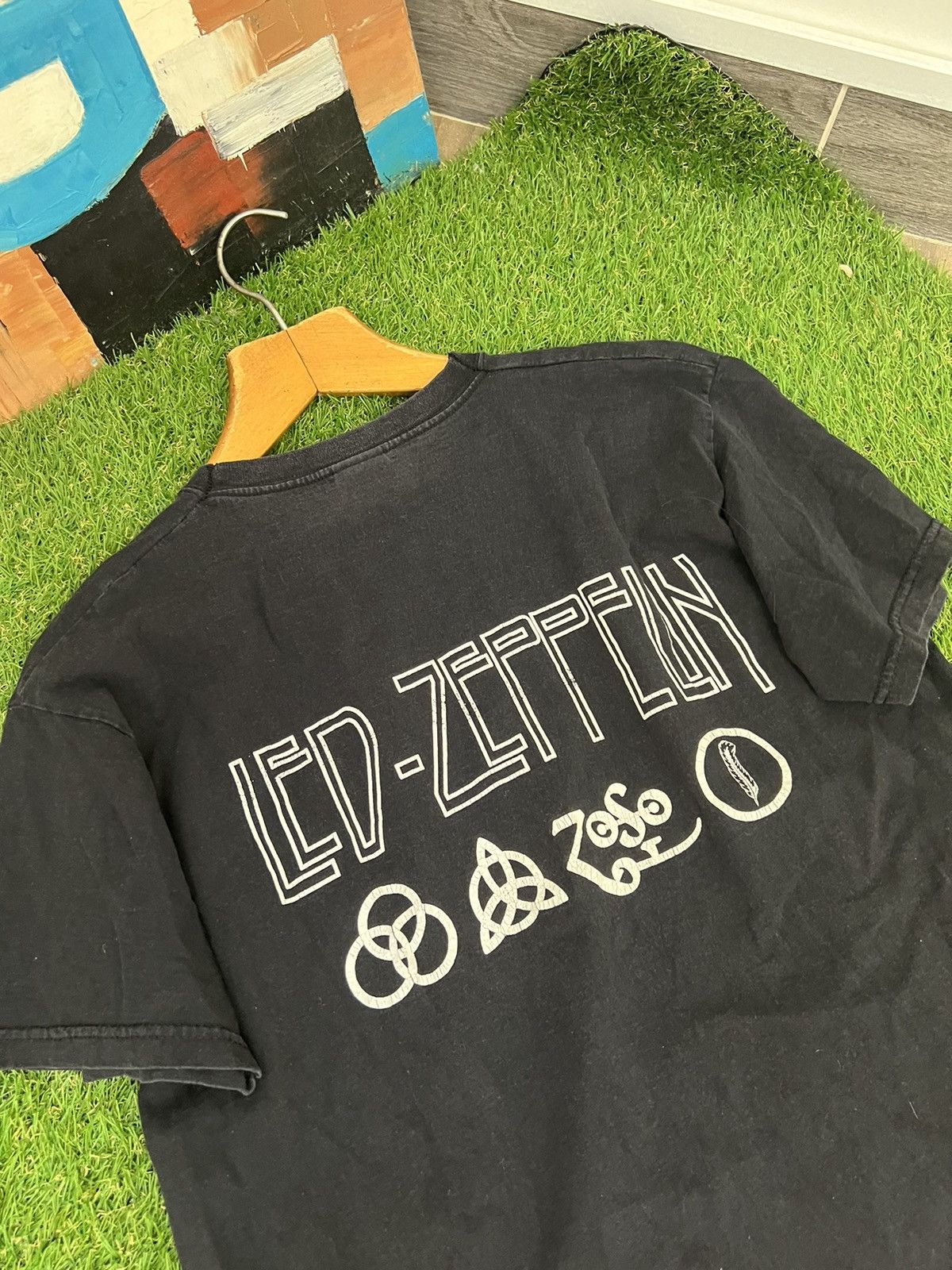 Band Tees Led Zeppelin IV Stairway To Heaven Jimmy Page T-shirt Size US M / EU 48-50 / 2 - 10 Thumbnail