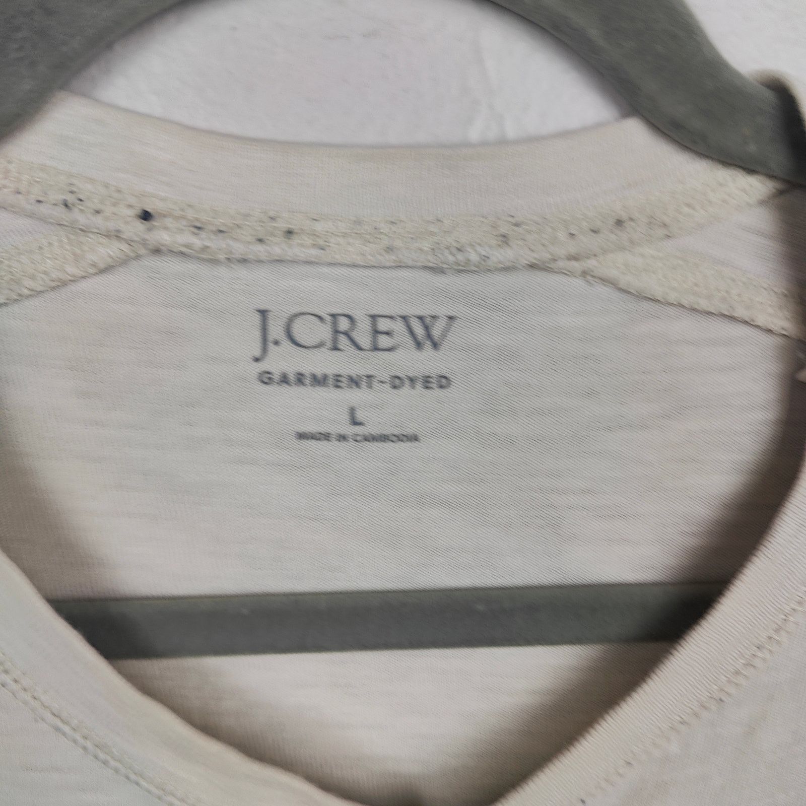 J.Crew J.Crew Garment-Dyed Slub Cotton Henley Shirt Mens Large Size US L / EU 52-54 / 3 - 6 Thumbnail
