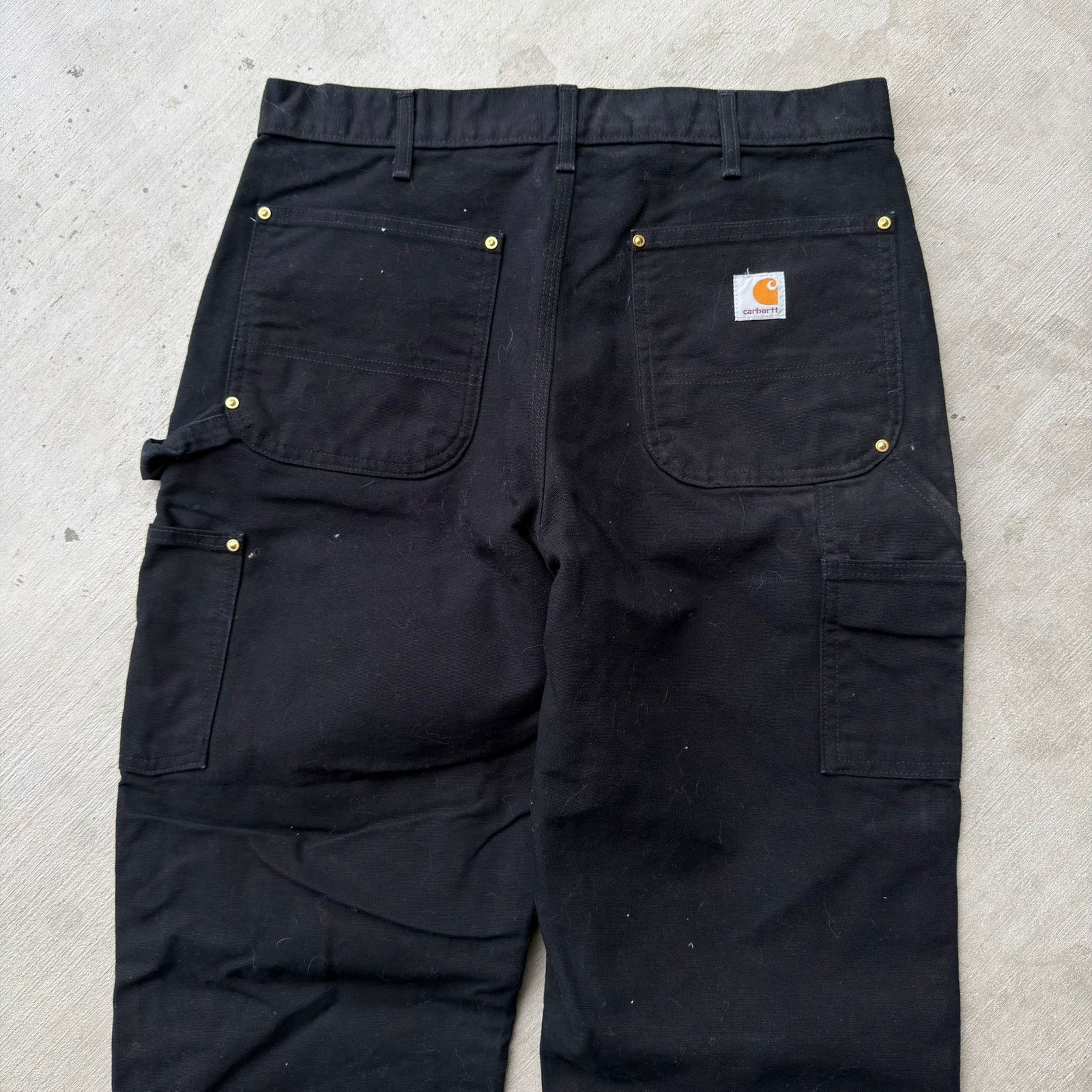 Carhartt × Vintage Carhartt black double knee work wear carpenter pants Size US 33 - 6 Thumbnail