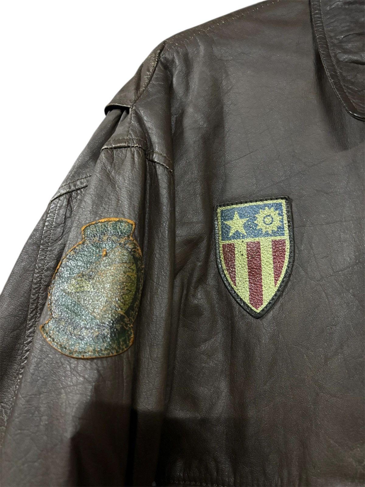 Robinson Les Bains Vintage Robinson aviator leather jacket Size US L / EU 52-54 / 3 - 8 Thumbnail