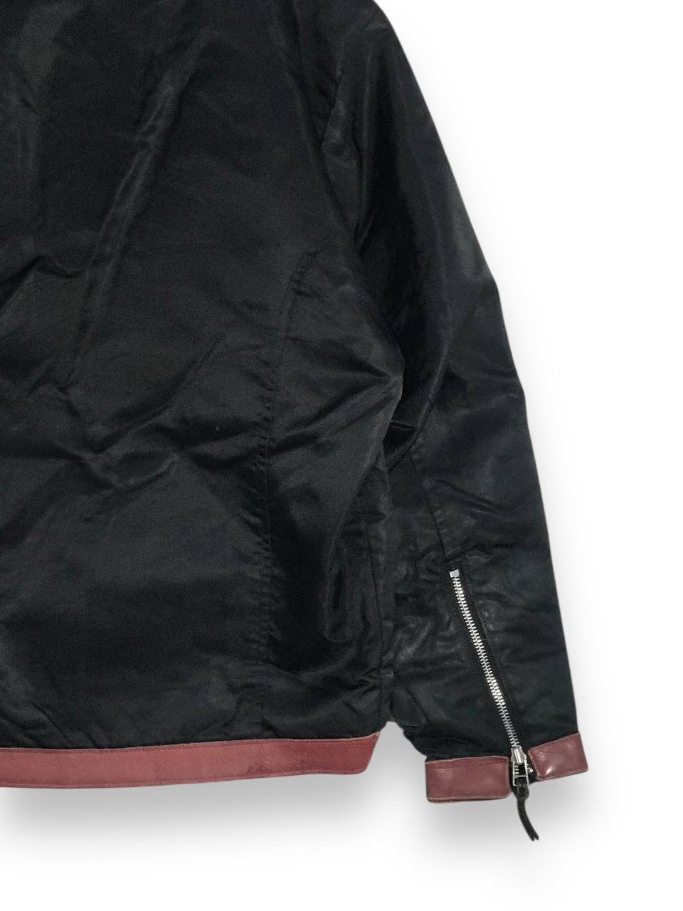 Tommy Hilfiger Vintage tommy hilfiger motorcycle leather jacket racing 35 Size US M / EU 48-50 / 2 - 9 Thumbnail